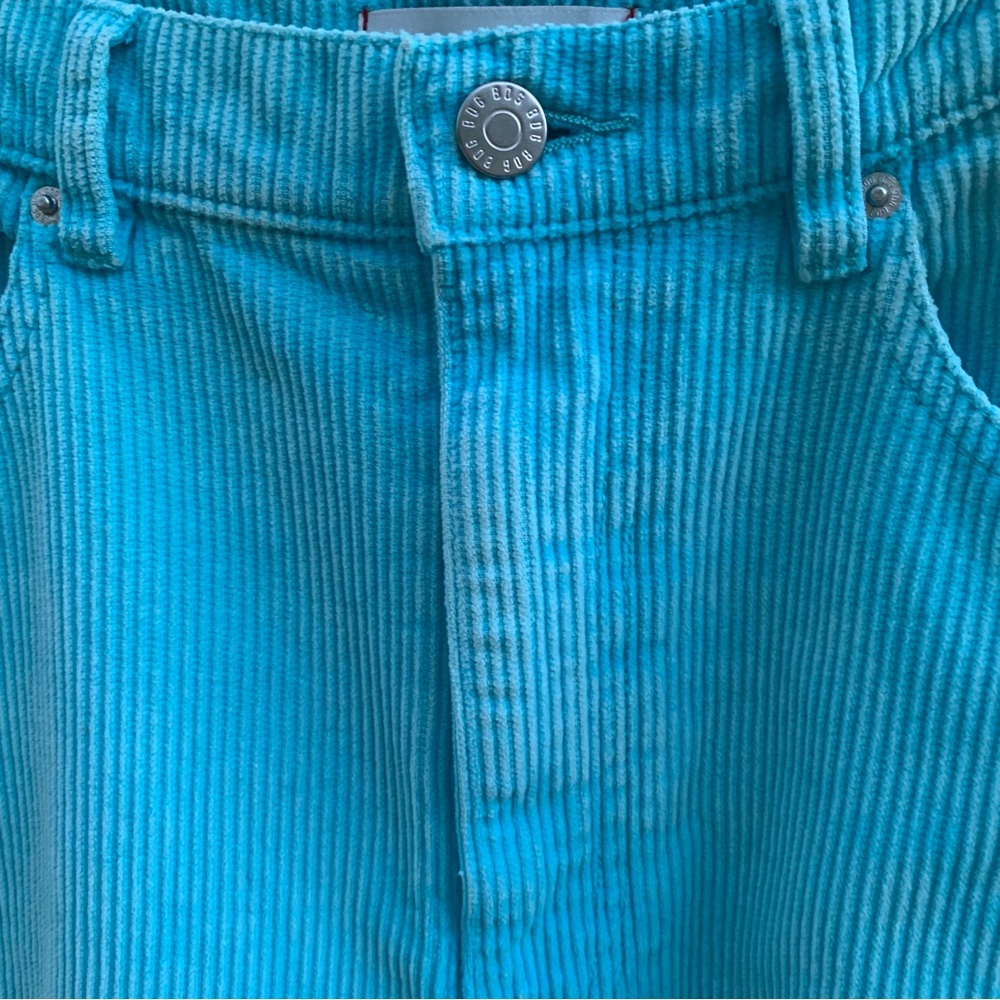 UO BDG High & Wide Corduroy Pants in Turquoise/Blue - Picture 4 of 12